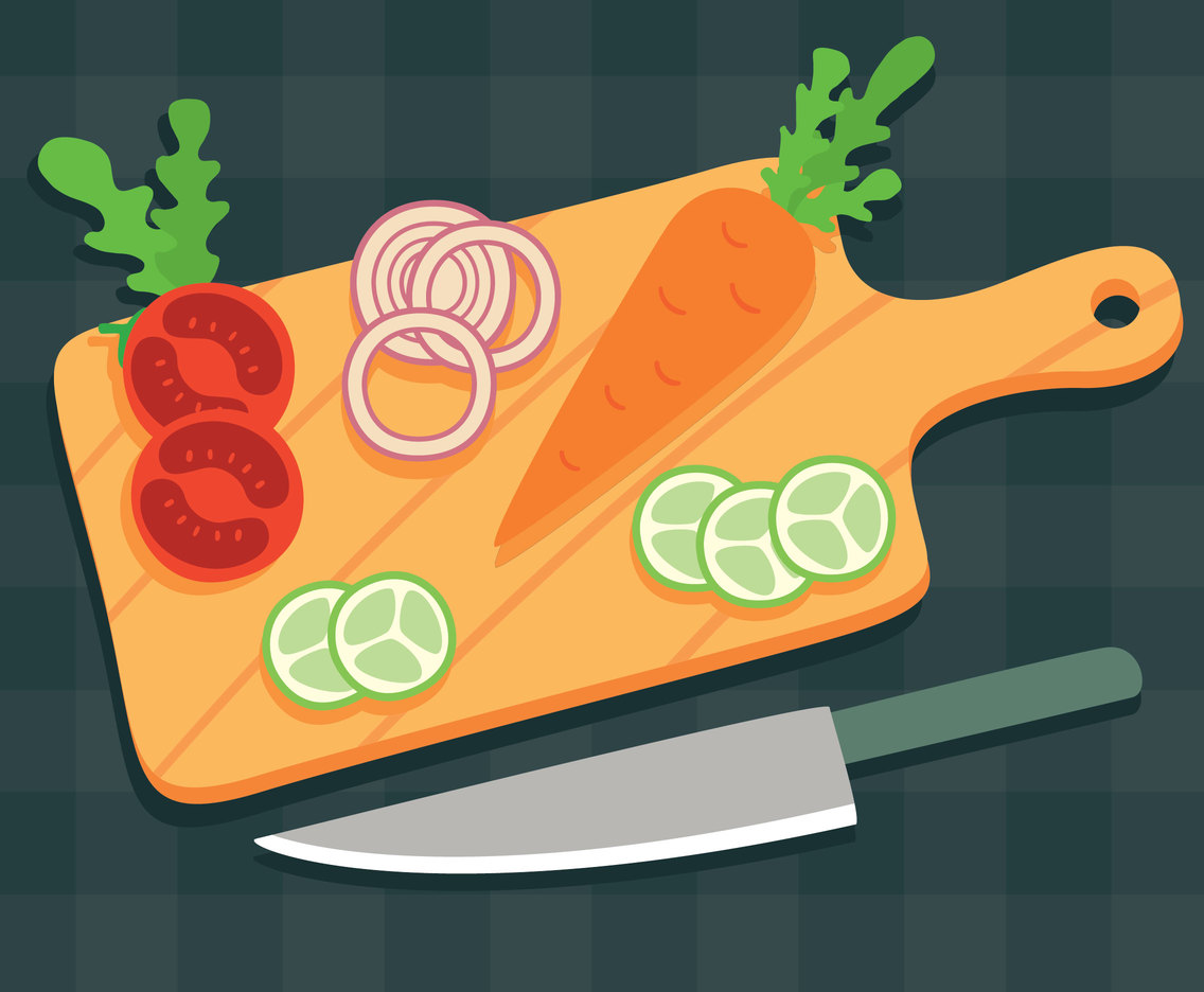 1136x936 Vegetable Cutting Board Vector Vector Art Amp Graphics