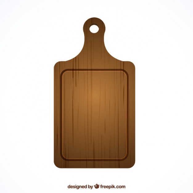 626x626 Wooden Cutting Board Vector Free Download
