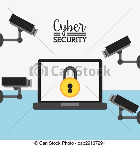 450x470 Cyber Security Design, Vector Illustration Eps10 Graphic Eps