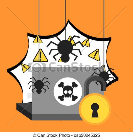 450x470 Cyber Security Design, Vector Illustration Eps10 Graphic Vector