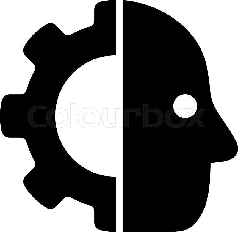 800x780 Cyborg Icon From Business Bicolor Set. Vector Style Flat Symbols