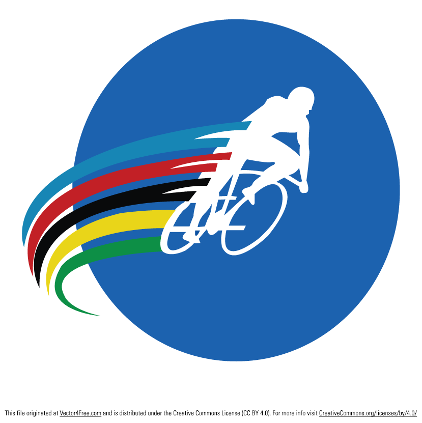 829x831 Free Cyclist Vector Logo