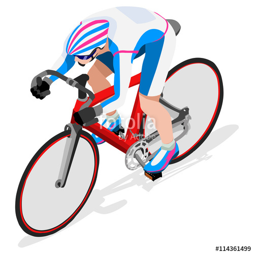 500x500 Olympics Track Cyclist Bicyclist Athlete Summer Games Icon Set