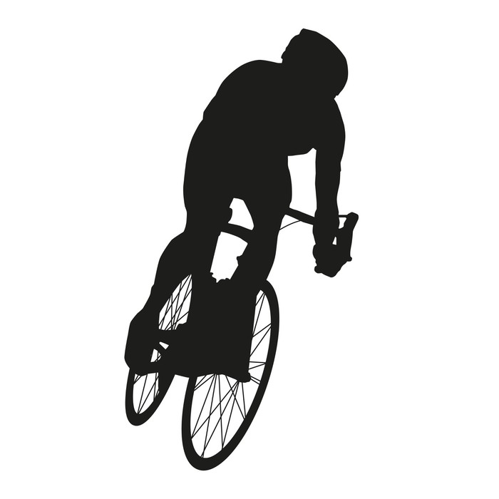 700x700 Vector Cyclist. Road Cycling Wall Mural We Live To Change