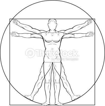 413x416 Vitruvian Man Clipart Collection