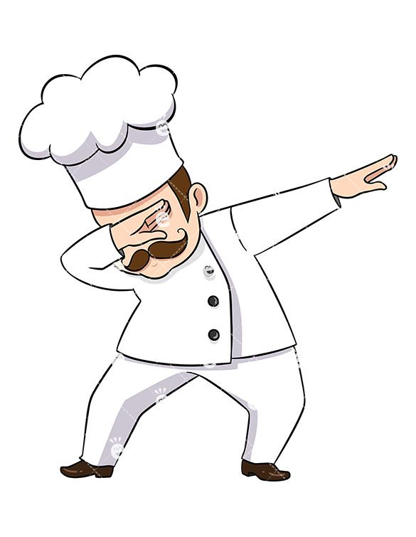 585x755 Dabbing Chef Cartoon Vector Clipart In 2018 Cartoons Art