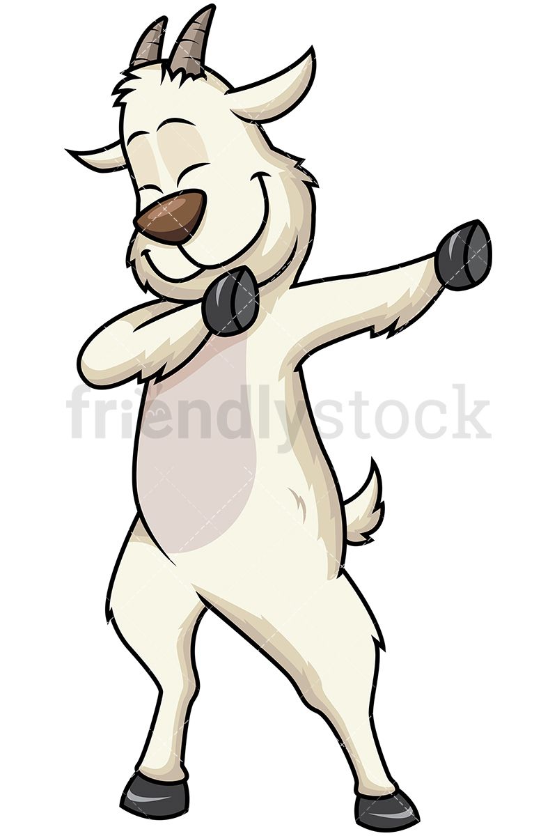 800x1200 Dabbing Goat Cartoon Vector Clipart Clipart Of Animals