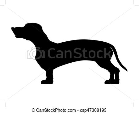 450x366 Silhouette Of Dachshund.