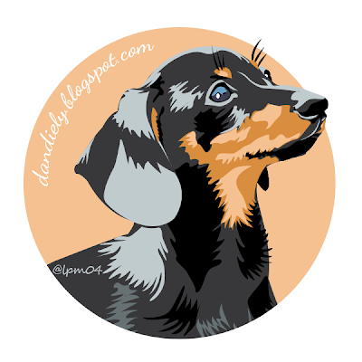 400x400 Vector Art] Miniature Dachshund In Dandiely