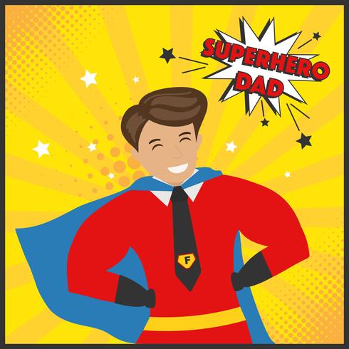 490x490 Superhero Dad Vector