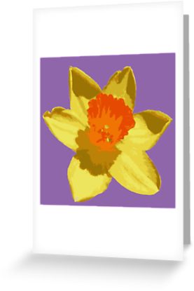 277x415 Spring Daffodil Vector Isolated Greeting Cards By Taiche Redbubble