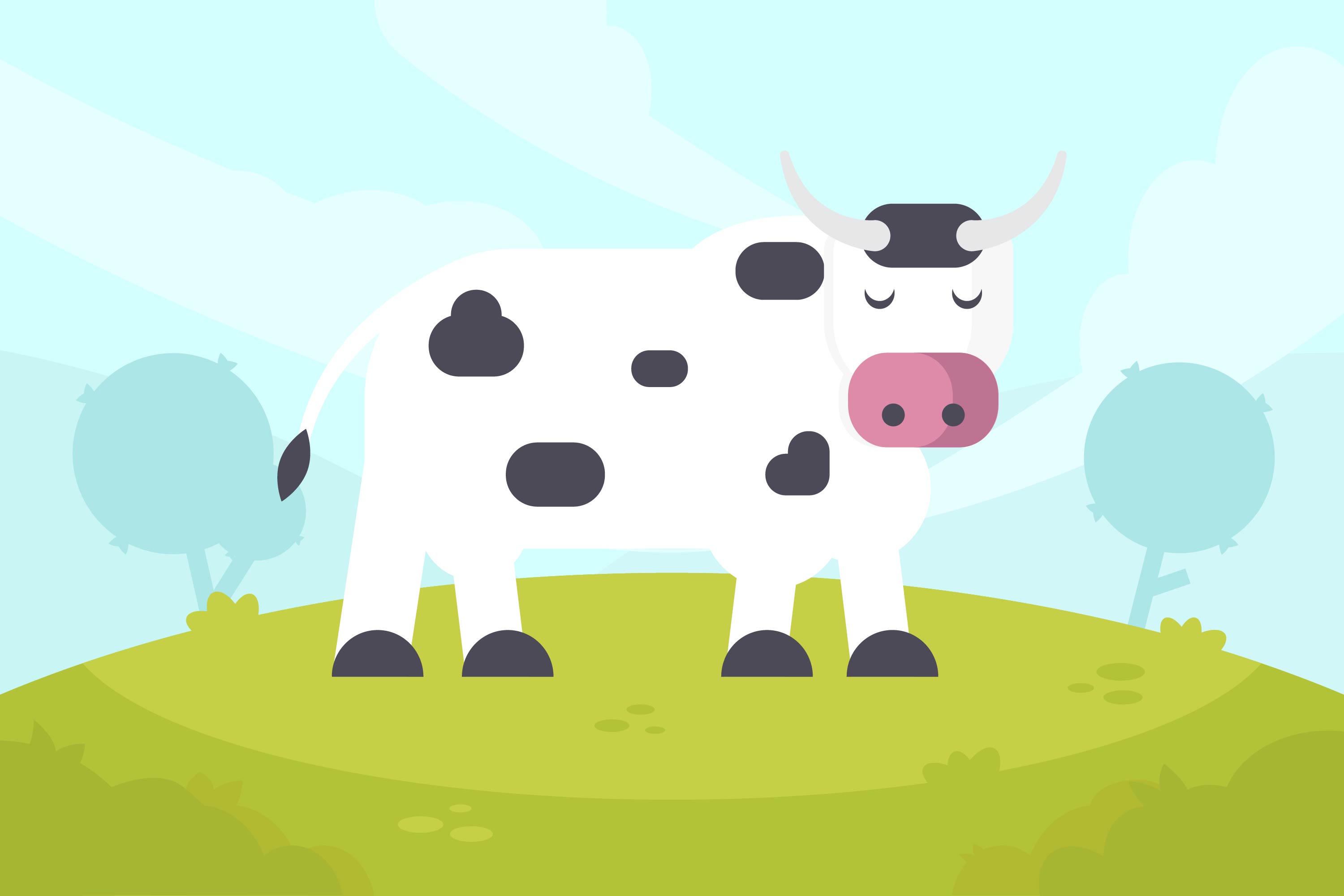 3000x2000 Dairy Cattle Free Vector Art