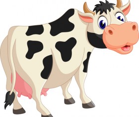280x235 Cow Vector