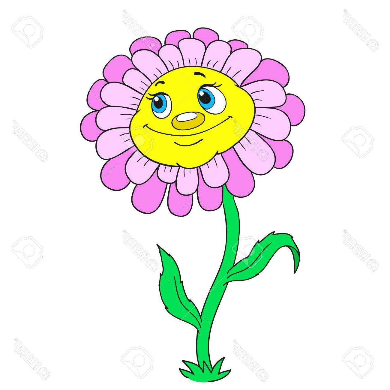 1300x1300 Best Cartoon Daisy With Stem Vector Photos Free Vector Art