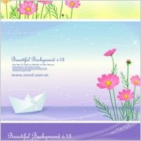 200x200 4 Cute Little Daisy Background Vector Vector Background