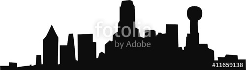 500x144 Dallas Skyline Stock Image And Royalty Free Vector Files On