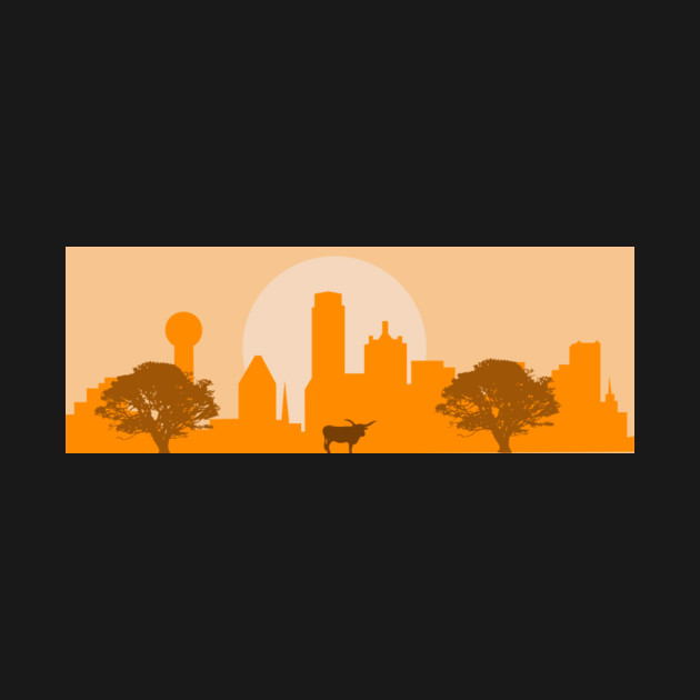 630x630 Dallas Skyline Vector