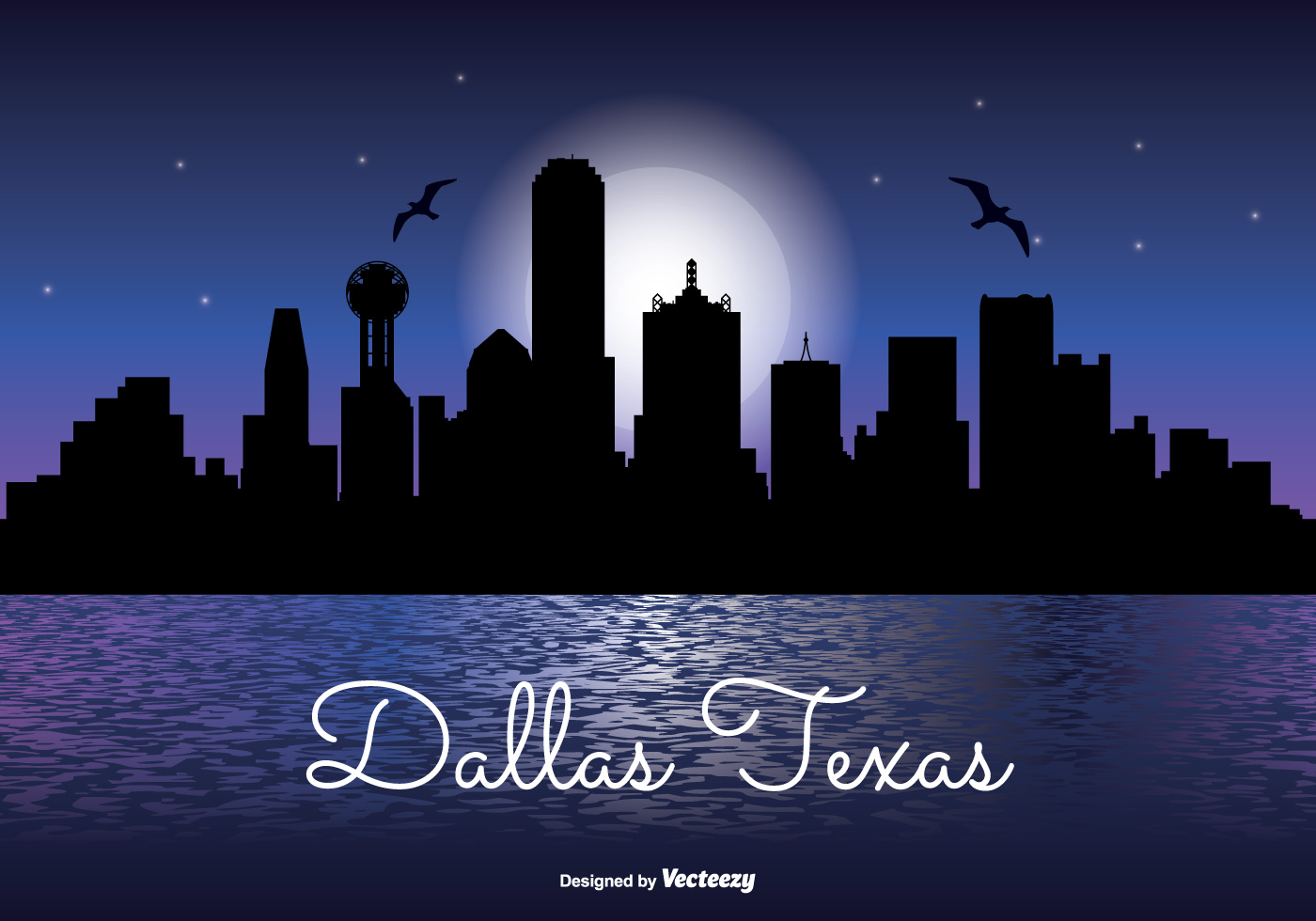1400x980 Dallas City Free Vector Art