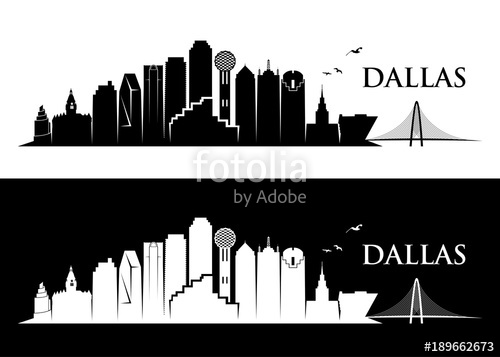 500x357 Dallas Skyline Stock Image And Royalty Free Vector Files On