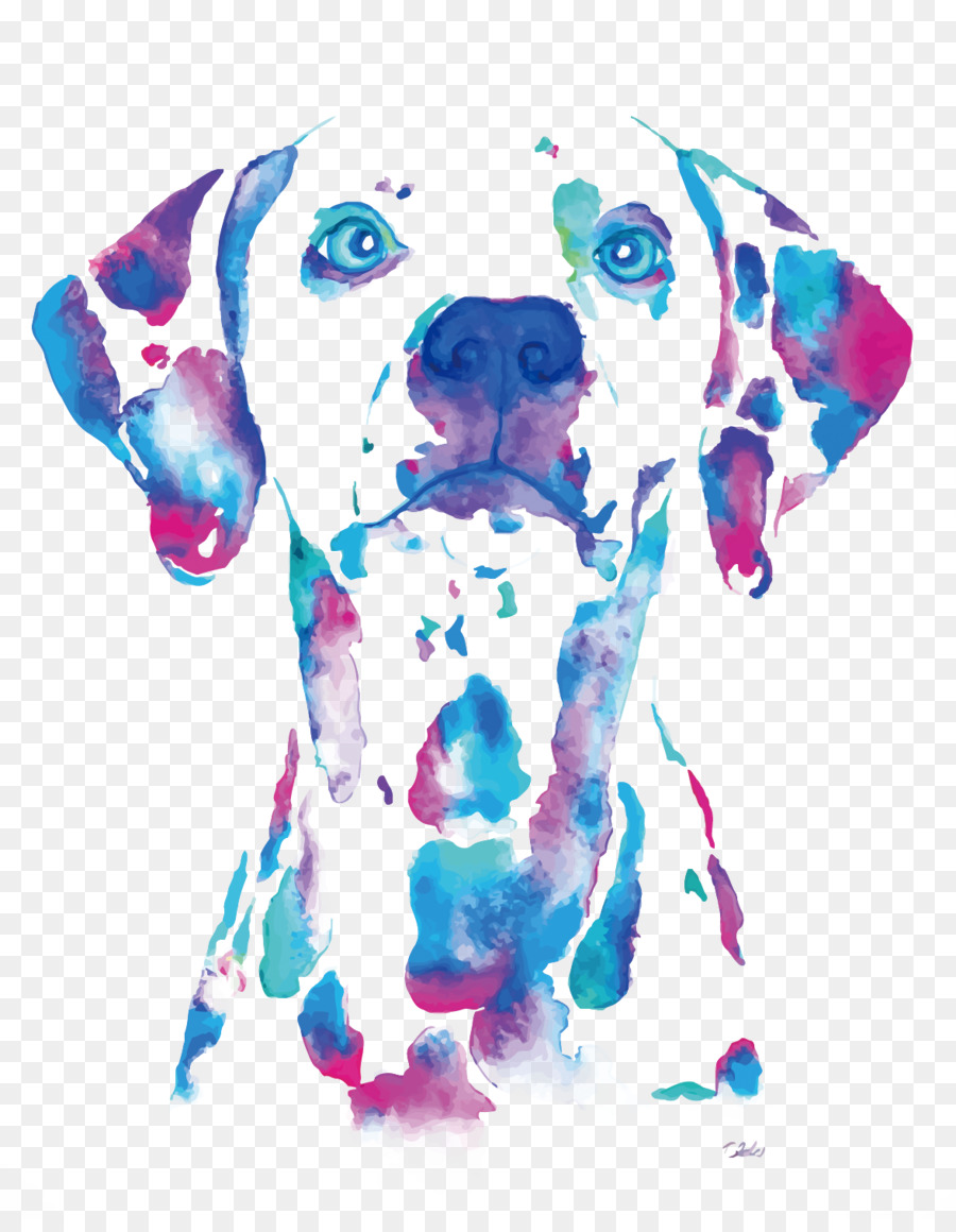 900x1160 Dalmatian Dog Watercolor Painting Portrait