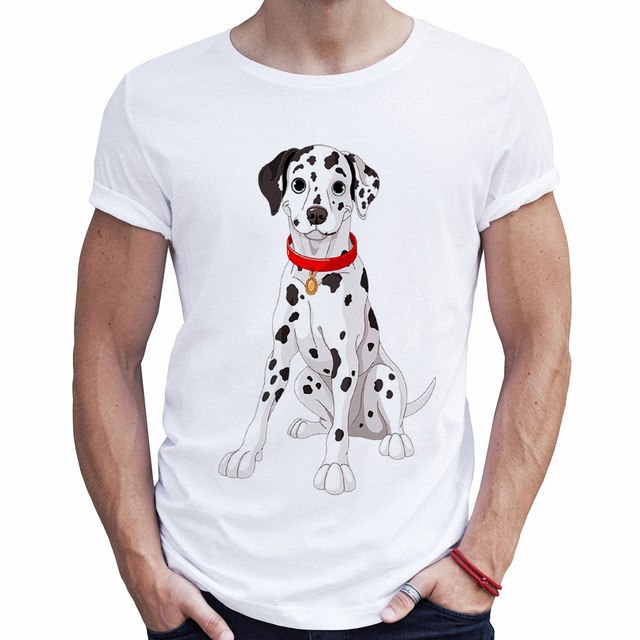 640x640 High Quality Animal Male T Shirts Dalmatian Vector Print Graphic