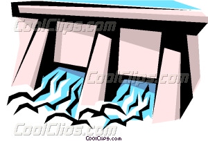 300x204 Dam Vector Clip Art