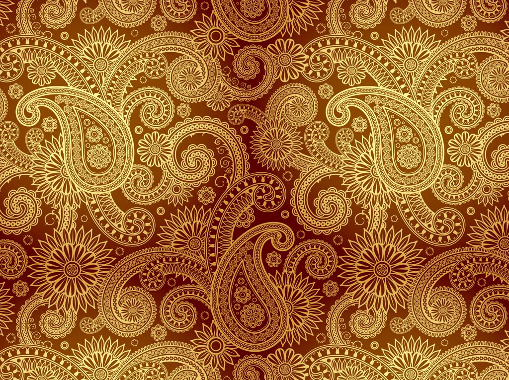 1024x765 Golden Damask Pattern Vector Art Amp Graphics