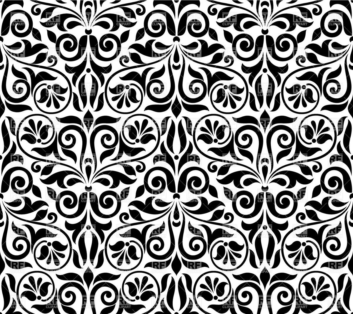 1200x1066 Seamless Damask Pattern