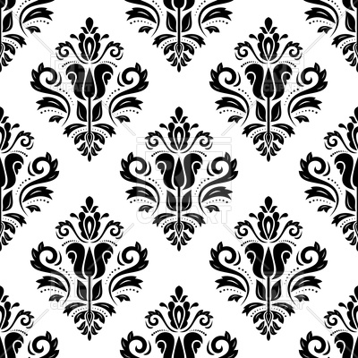 400x400 Seamless Damask Pattern Abstract Background Vector Image Vector