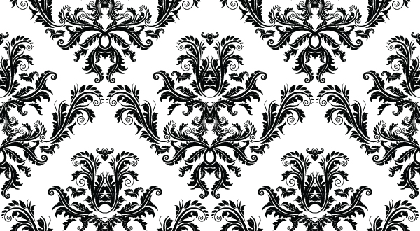 600x330 Vector Damask Seamless Pattern By T3hspoon