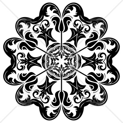 400x400 Lace Damask Vector Image Vector Artwork Of Backgrounds, Textures