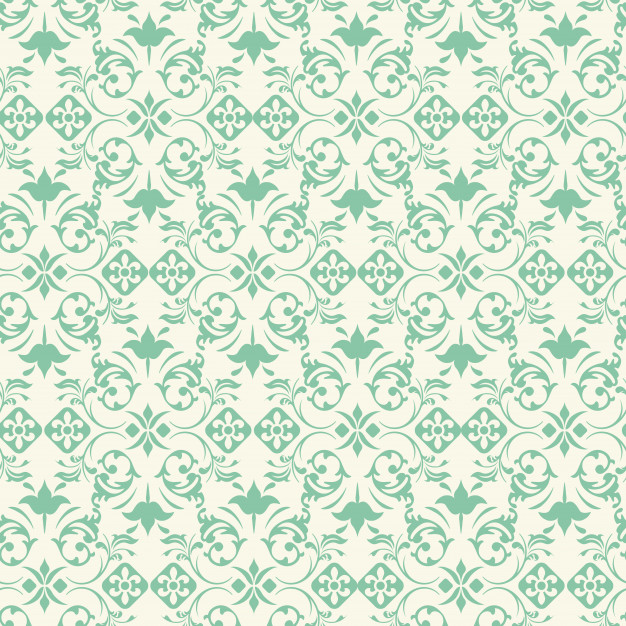 626x626 Vintage Seamless Pattern Damask Vector Background Vector Premium