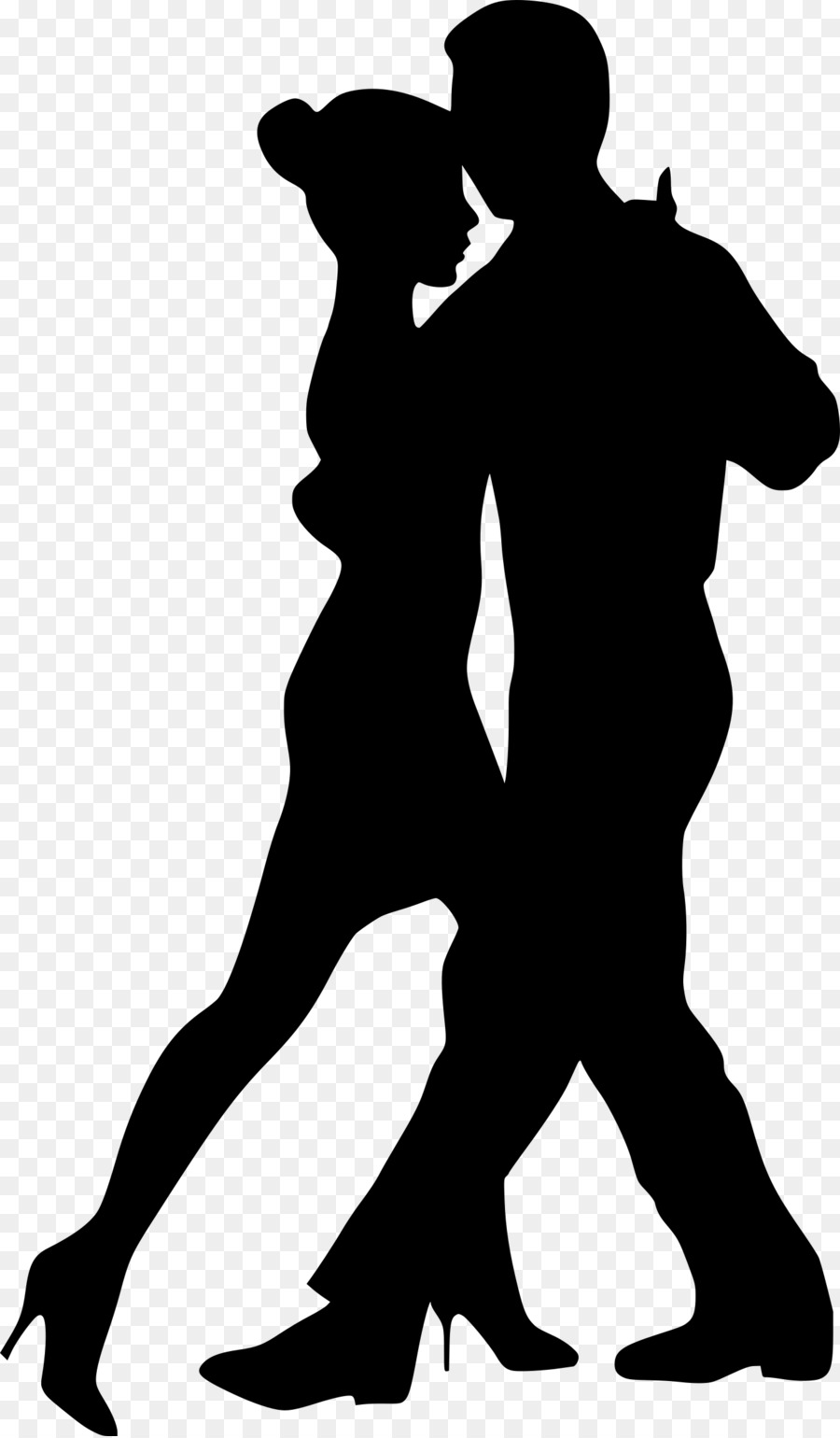 900x1540 Partner Dance Silhouette Clip Art