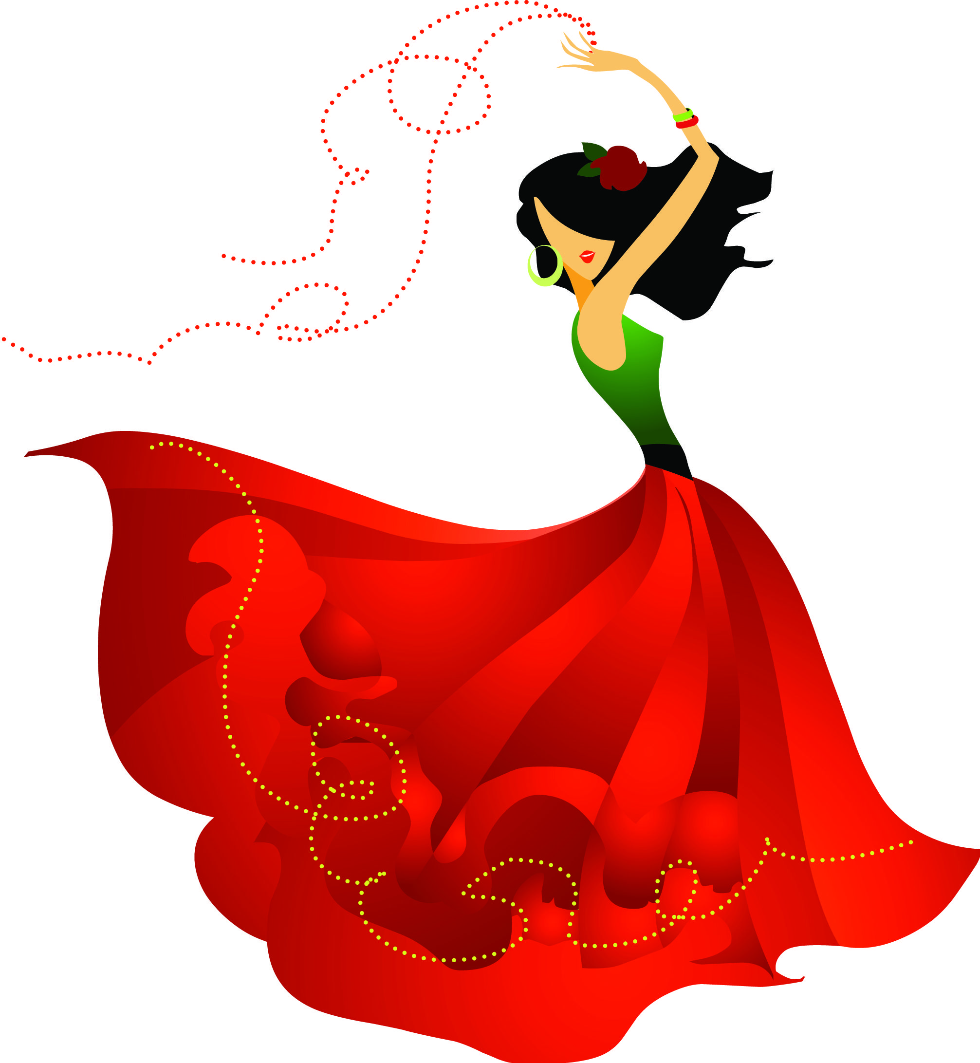 2013x2183 Exquisite Cartoon Dancer 03 Vector Free Vector 4vector