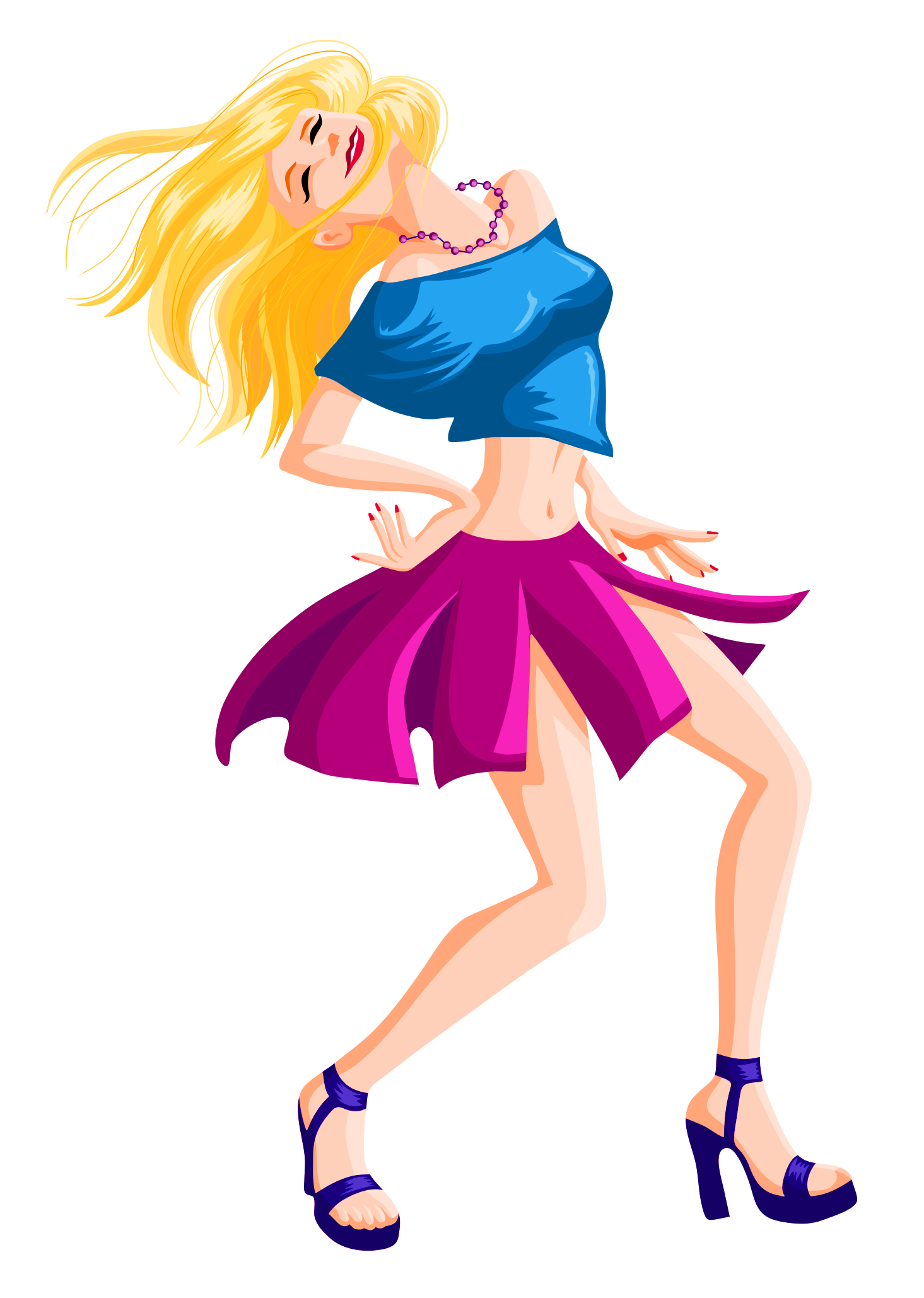 1465x2058 Dancing Girl Vector Png Transparent Image