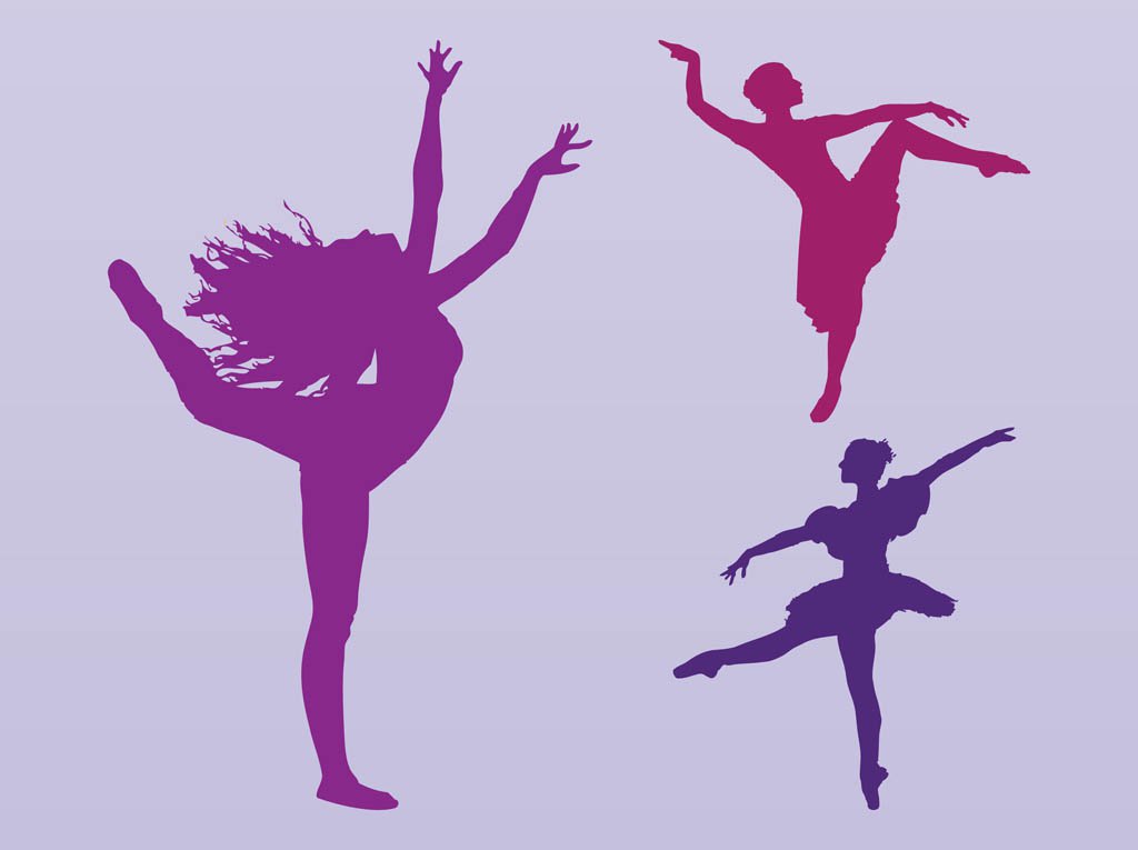 1024x765 Dancing Girls Silhouettes Vector Vector Art Amp Graphics