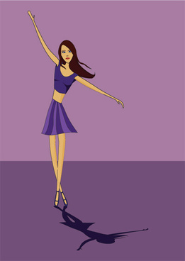 261x368 Dancing Girl Vector Free Vector Download (3,896 Free Vector) For