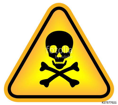 500x445 Danger Sign With Skull Stock Image And Royalty Free Vector Files