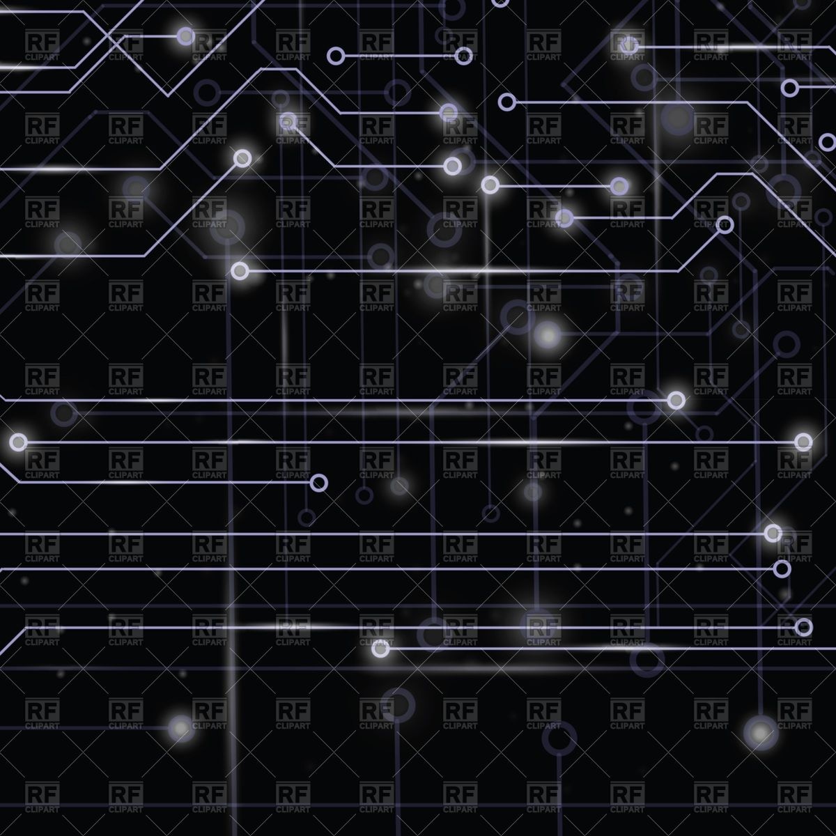 1200x1200 Technology Circuit Board On Dark Background Vector Image Vector