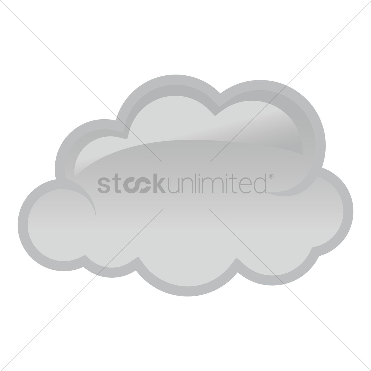 1300x1300 Dark Cloud Vector Image