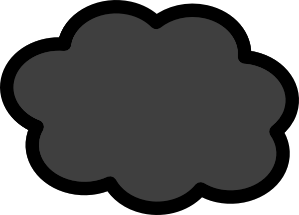 600x431 Dark Storm Cloud Clipart