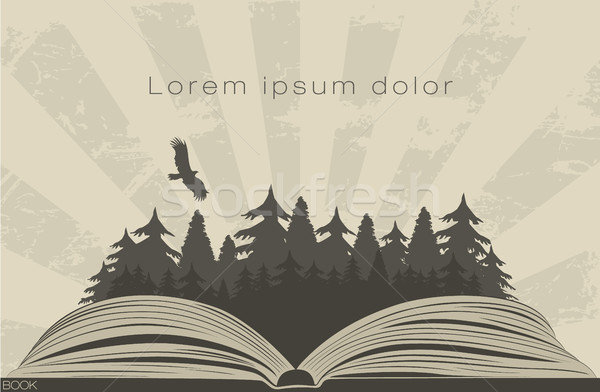 600x392 Dark Forest In Open Book Vector Illustration Andrei Doll