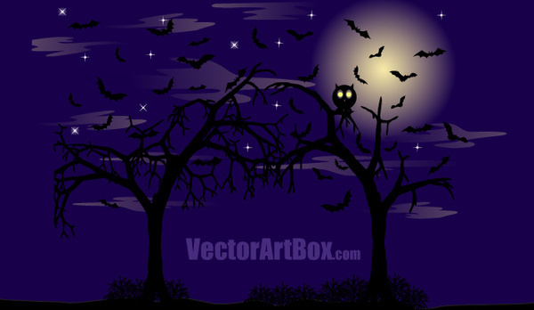 600x348 Vector Illustrator Dark Forest Free Vector Download (223,445 Free