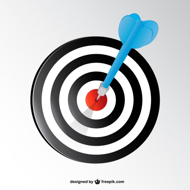 626x626 Dartboard Vector Vector Free Download