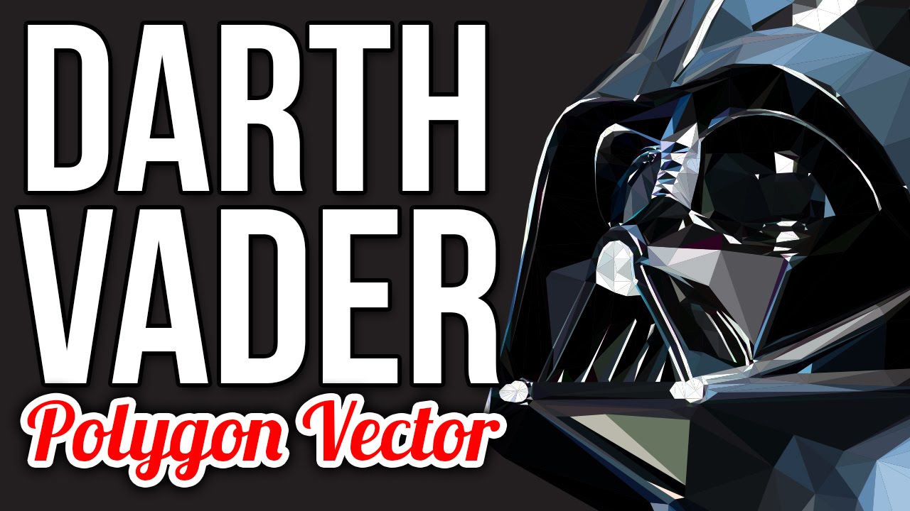 1280x720 Star Wars Darth Vader (Vector Low Poly Time Lapse)