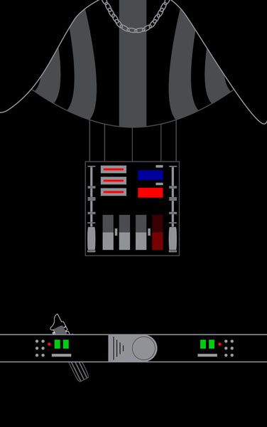 376x600 Star Wars Darth Vader Vector Art Print Star Wars Badassery