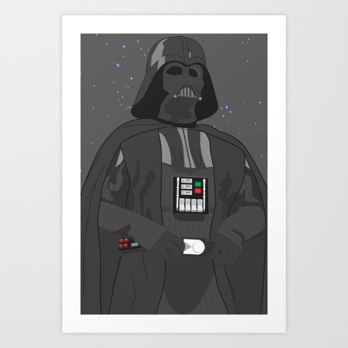 700x700 Darth Vader (Vector Art) Art Print By Troy Arthur Graphics