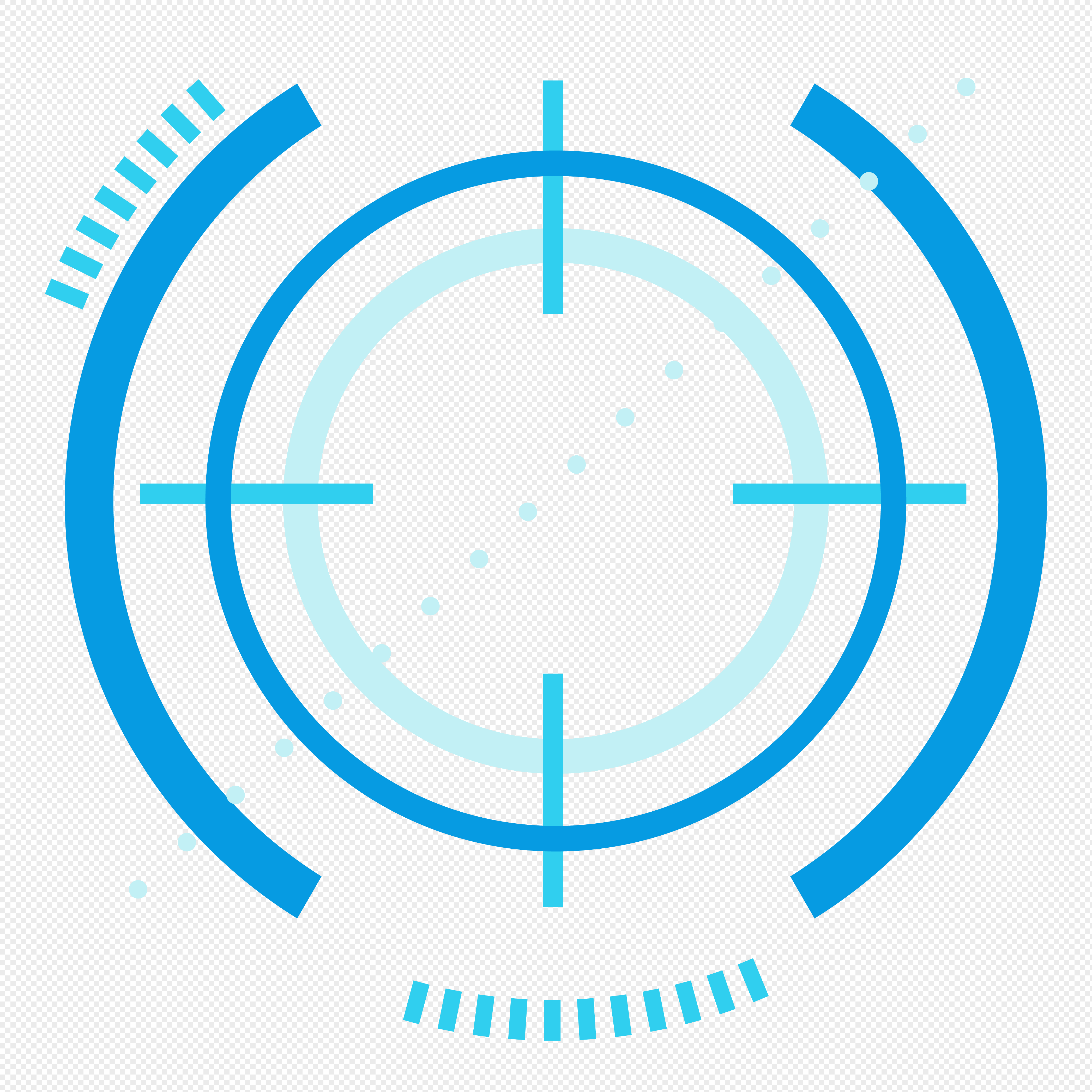 4187x4187 Blue Geometric Line Dashboard Vector Material Png Image Picture