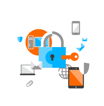 356x363 Data Encryption Vector