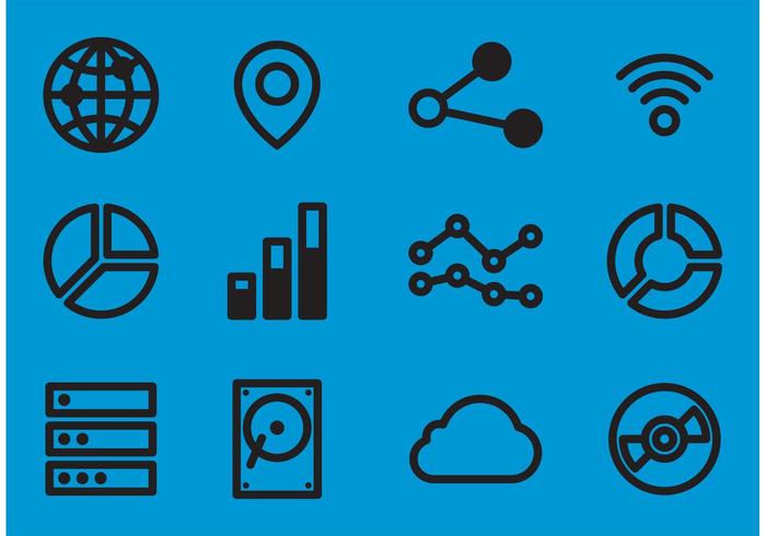 700x490 Big Data Vector Icons